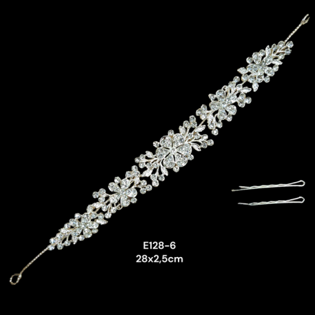 TOCADO GUIAS CON STRASS 2,5CM