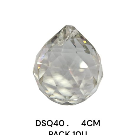 BOLA GOTA CRISTAL 4CM X PACK 10U