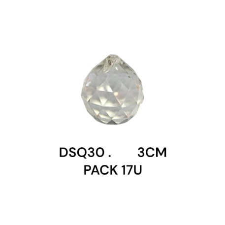 BOLA GOTA CRISTAL 3CM X PACK 17U