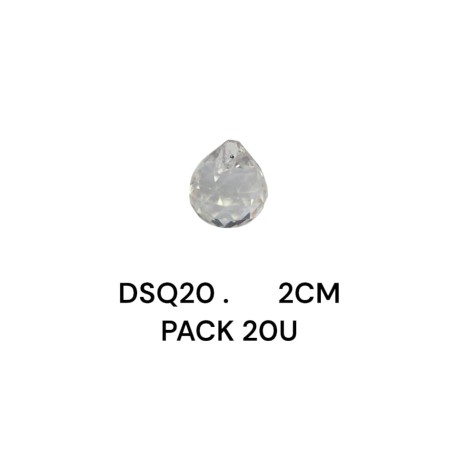 BOLA GOTA CRISTAL 2CM X PACK 20U